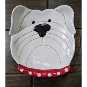 Glory Haus University Of Georgia Dawg Bulldogs Trinket Tray NEW READ**